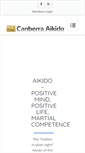 Mobile Screenshot of canberraaikido.com.au