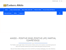 Tablet Screenshot of canberraaikido.com.au